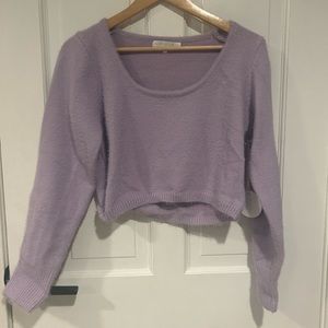 More to Come Cropped Sweater Preppy